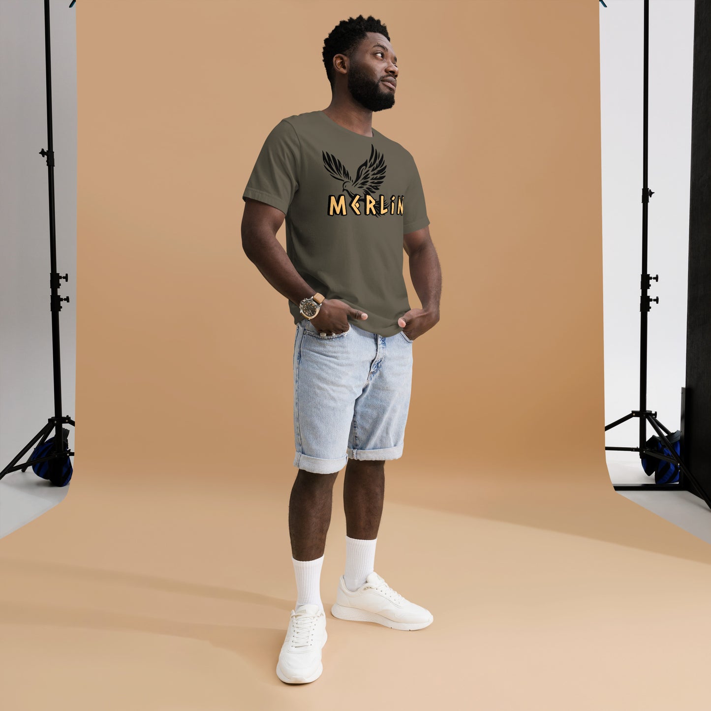 Merlin’s SIGNATURE Tee – Winged Identity Shirt.