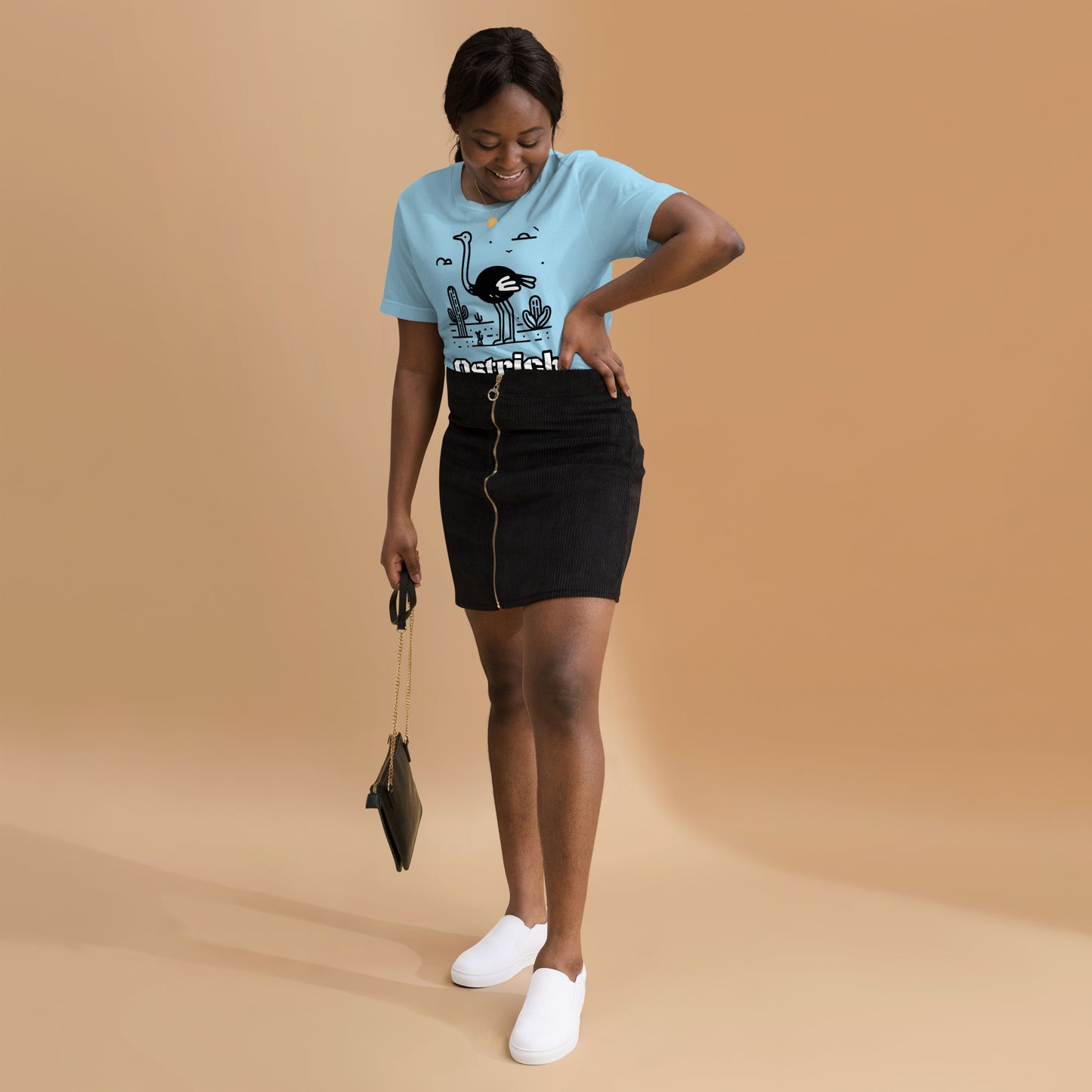 OSTRICH VIBE Tee – Bold Bird Graphic Shirt