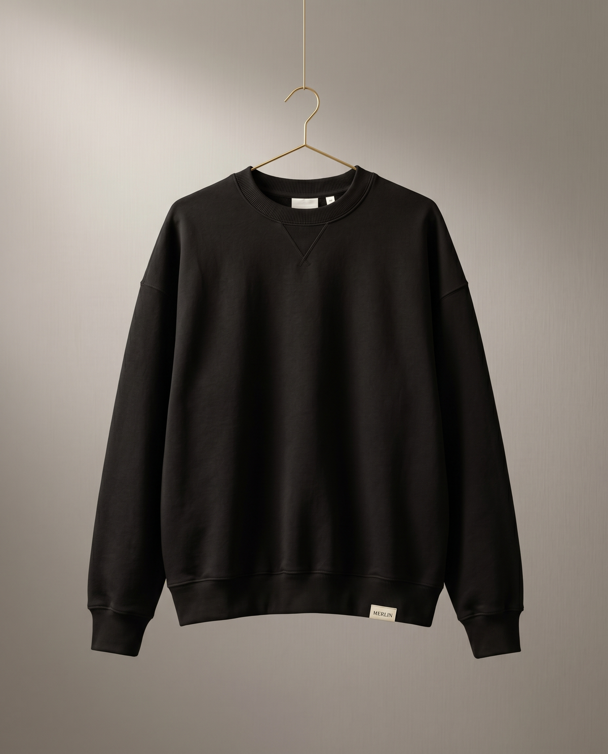 Merlin Fashion sweatshirts collection — minimalist meaningful crewnecks in quiet luxury style