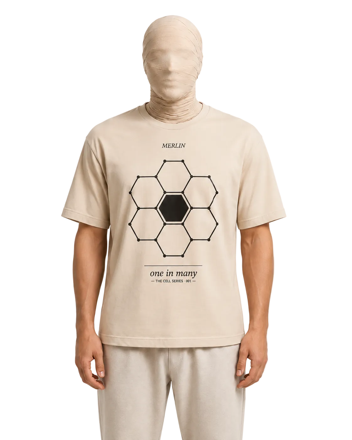 One in Many Honeycomb T-Shirt — Geometric Print