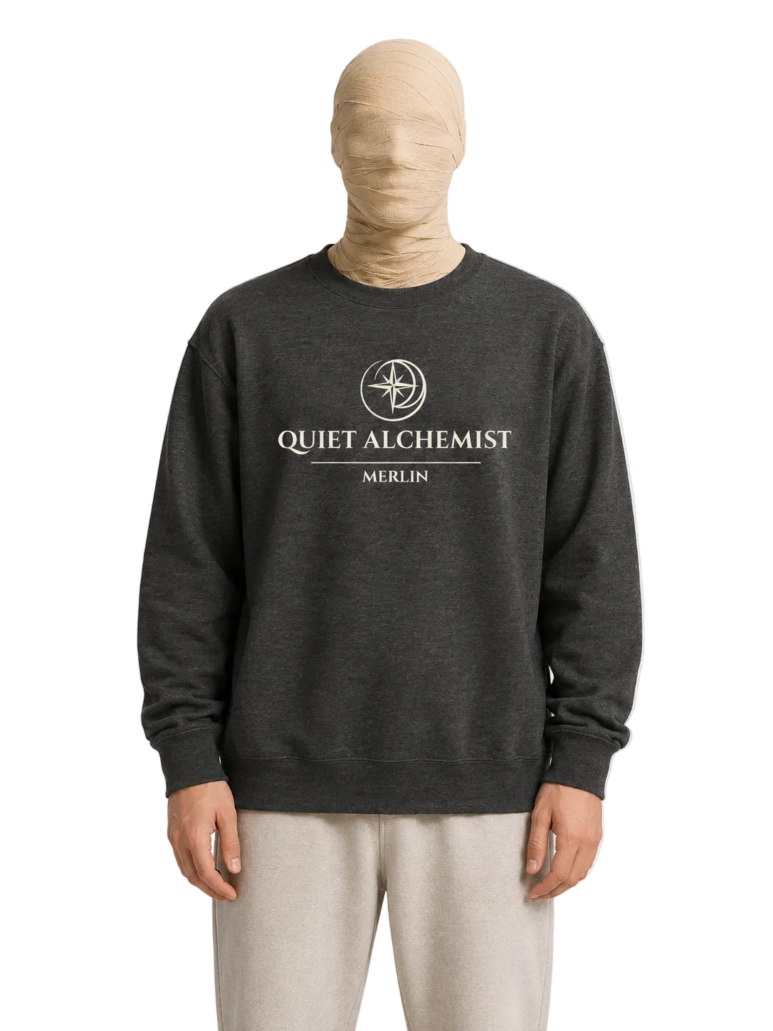 Quiet Alchemist Sweatshirt — Emblem Print
