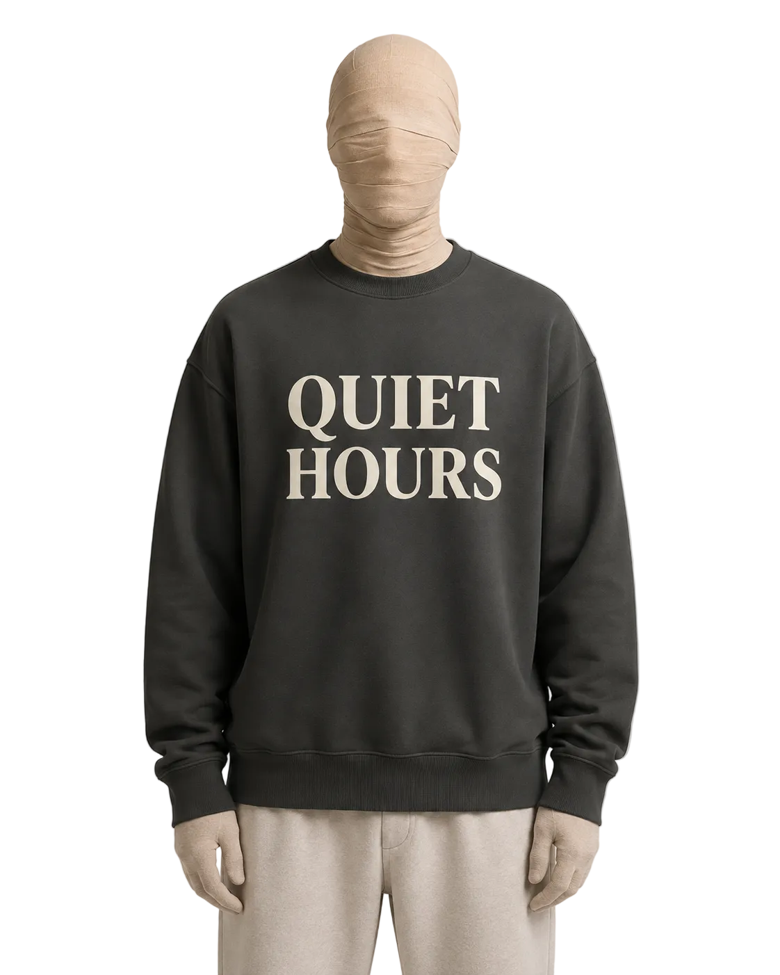 Quiet Hours Sweatshirt — Minimalist Statement