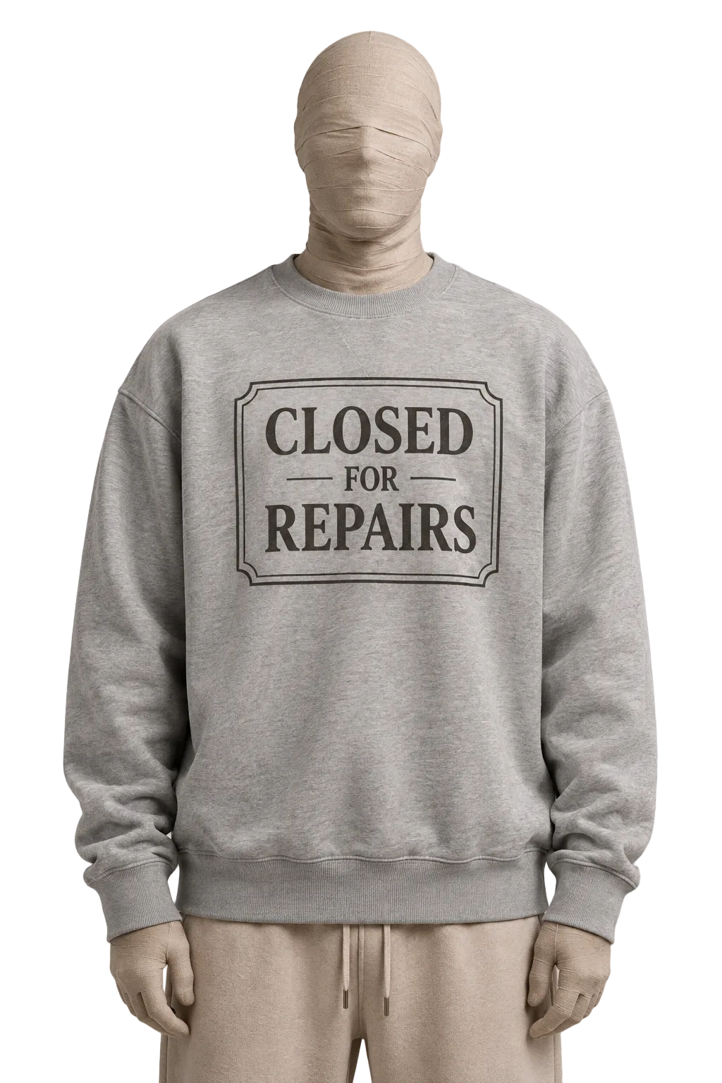 Closed for Repairs Sweatshirt — Minimalist Statement