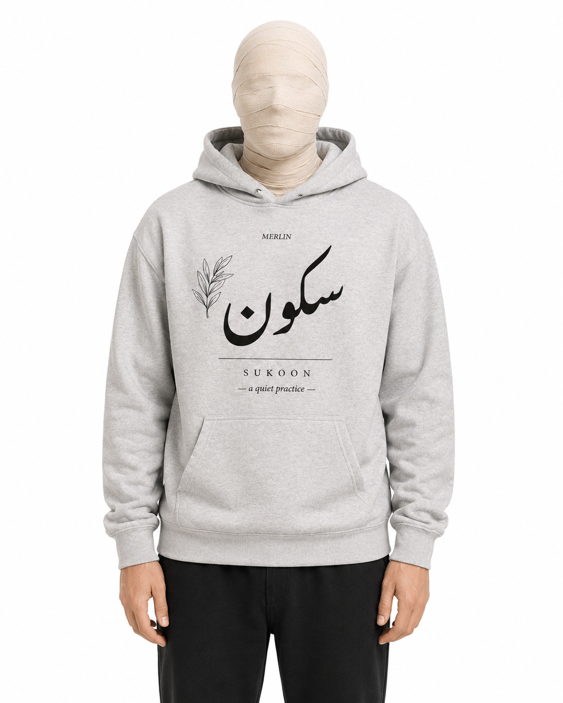 Sukoon Hoodie — Arabic Calligraphy, Quiet Practice
