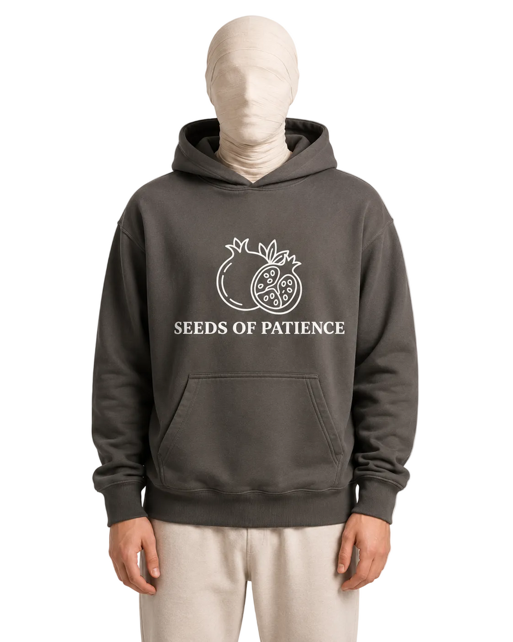 Seeds of Patience Hoodie — Pomegranate Line Art