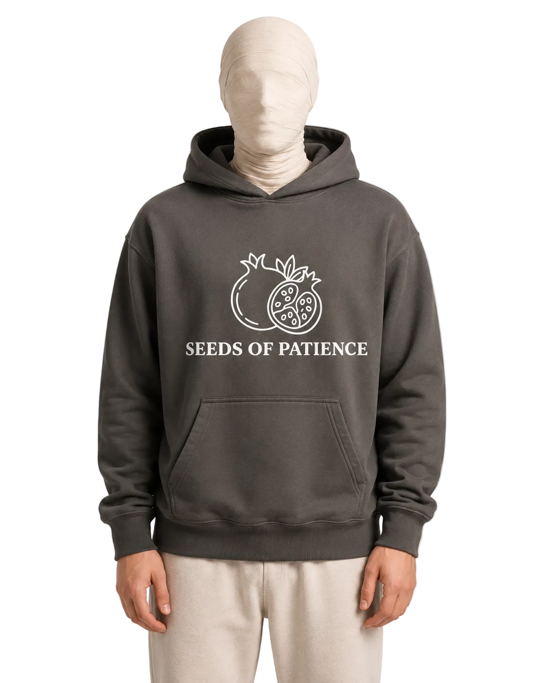 Seeds of Patience Hoodie — Pomegranate Line Art