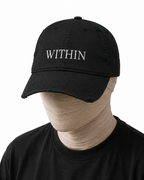Within Distressed Dad Hat — Tonal Embroidery