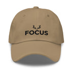 Embroidered dad hat with black antler logo — Merlin Fashion