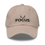 Embroidered dad hat with black antler logo — Merlin Fashion