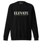 Minimalist motivational sweatshirt — Elevate, Merlin Fashion