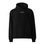 Embroidered oversized hoodie — Merlin script, premium relaxed, Merlin Fashion