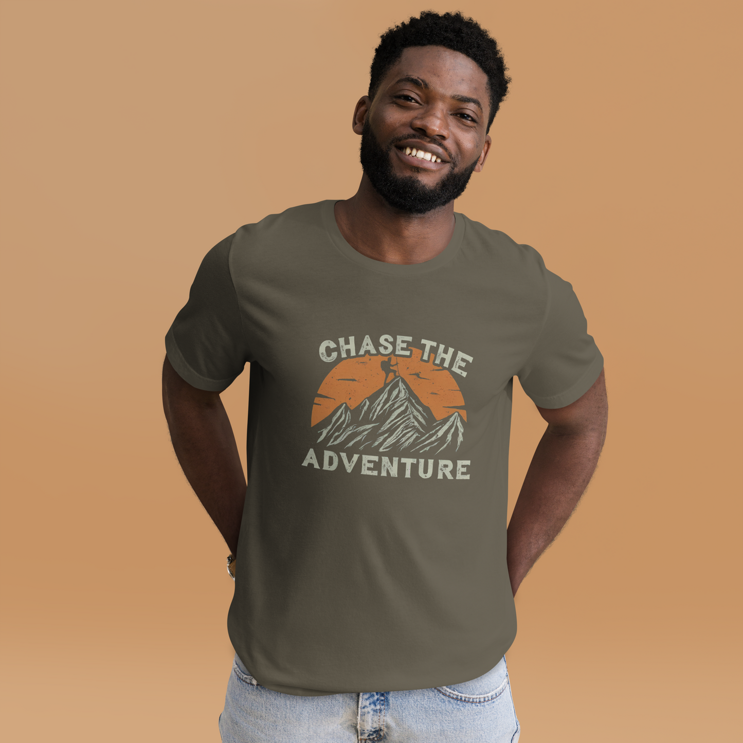 Merlin Unisex Chase the adventure t-shirt.