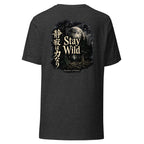 Cottagecore moonlit forest t-shirt — Stay Wild, black, Merlin Fashion