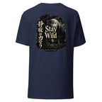 Cottagecore moonlit forest t-shirt — Stay Wild, black, Merlin Fashion