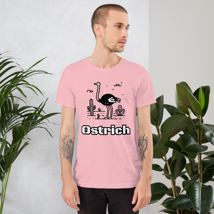 Merlin Unisex ostrich t-shirt .