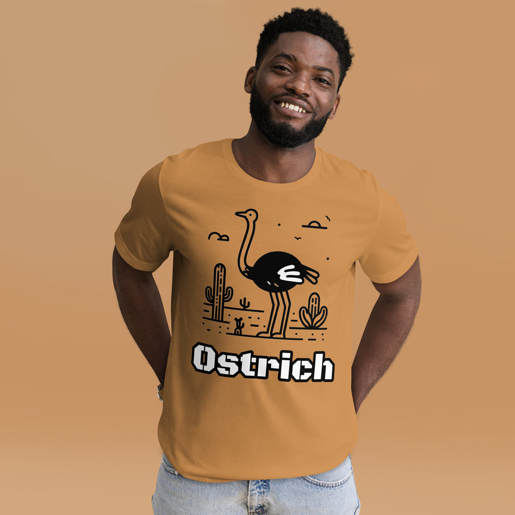 OSTRICH VIBE Tee – Bold Bird Graphic Shirt