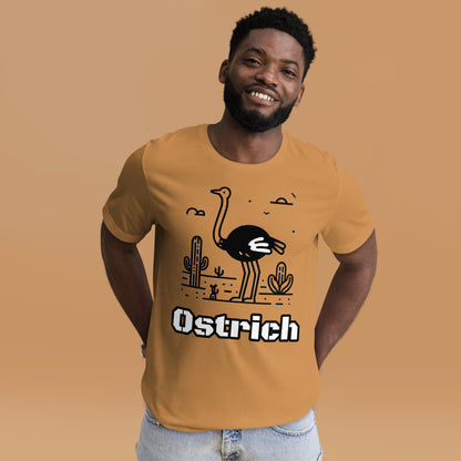 OSTRICH VIBE Tee – Bold Bird Graphic Shirt