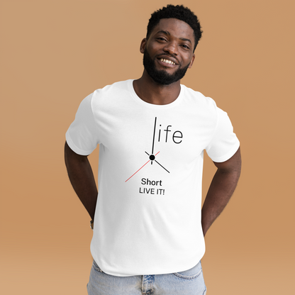 Merlin Unisex life short live it t-shirt .